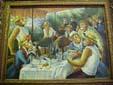 unknow artist Dressed Monkey Renoir's Painting, -- Monkies' Lunch On Boat France oil painting art